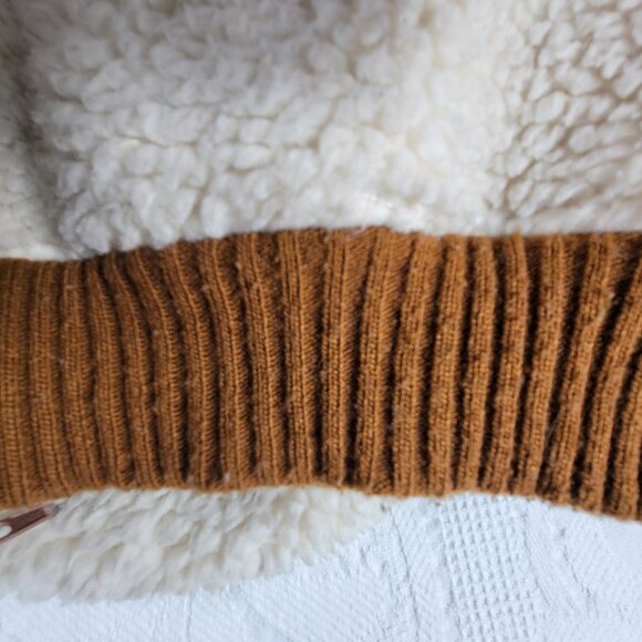 Vintage Vest 100% cowhide sherpa shell 1970s made in Taiwan Style 5280 Size L - Picture 9 of 16